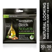 GARNIER HAIR COLOR 1.0 DEEP BLACK NATURALS 20G20ML