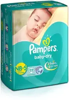 PAMPERS DRY NB-S 22P