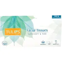 TULIPS FACIAL TISSUE 100N
