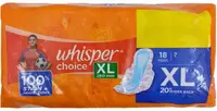 WHISPER CHOICE XL 18 PADS