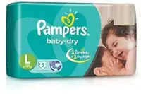 PAMPERS BABY DRY L 5PANTS