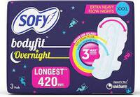 SOFY BODYFIT OVERNIGHT 3 PADS