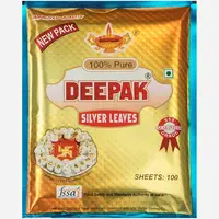 Deepak Silver Leaves - (100 Sheets)